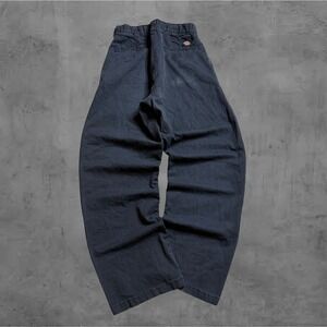 Vintage Dickies Men's Dark Gray Work Pants Relaxed Fit Straight Leg